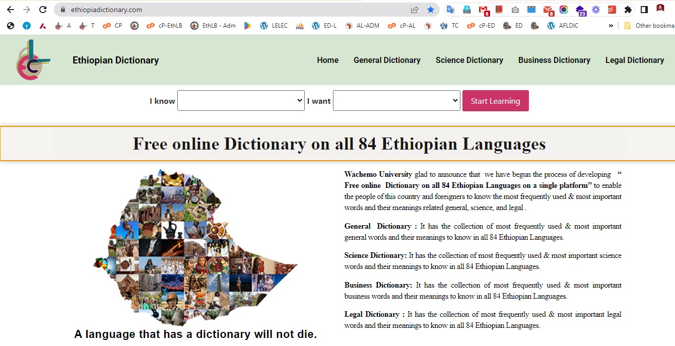 ethio language dictionary